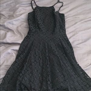 black lace dress